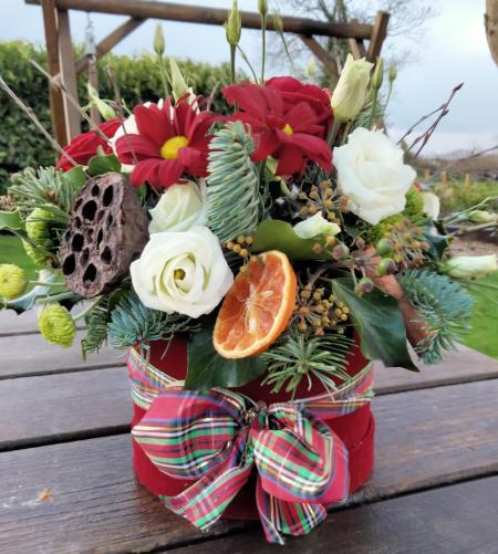 Christmas Tartan Hatbox