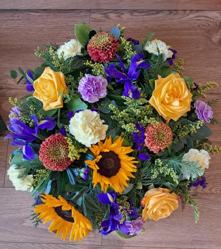 Bright Sunflower Wreath